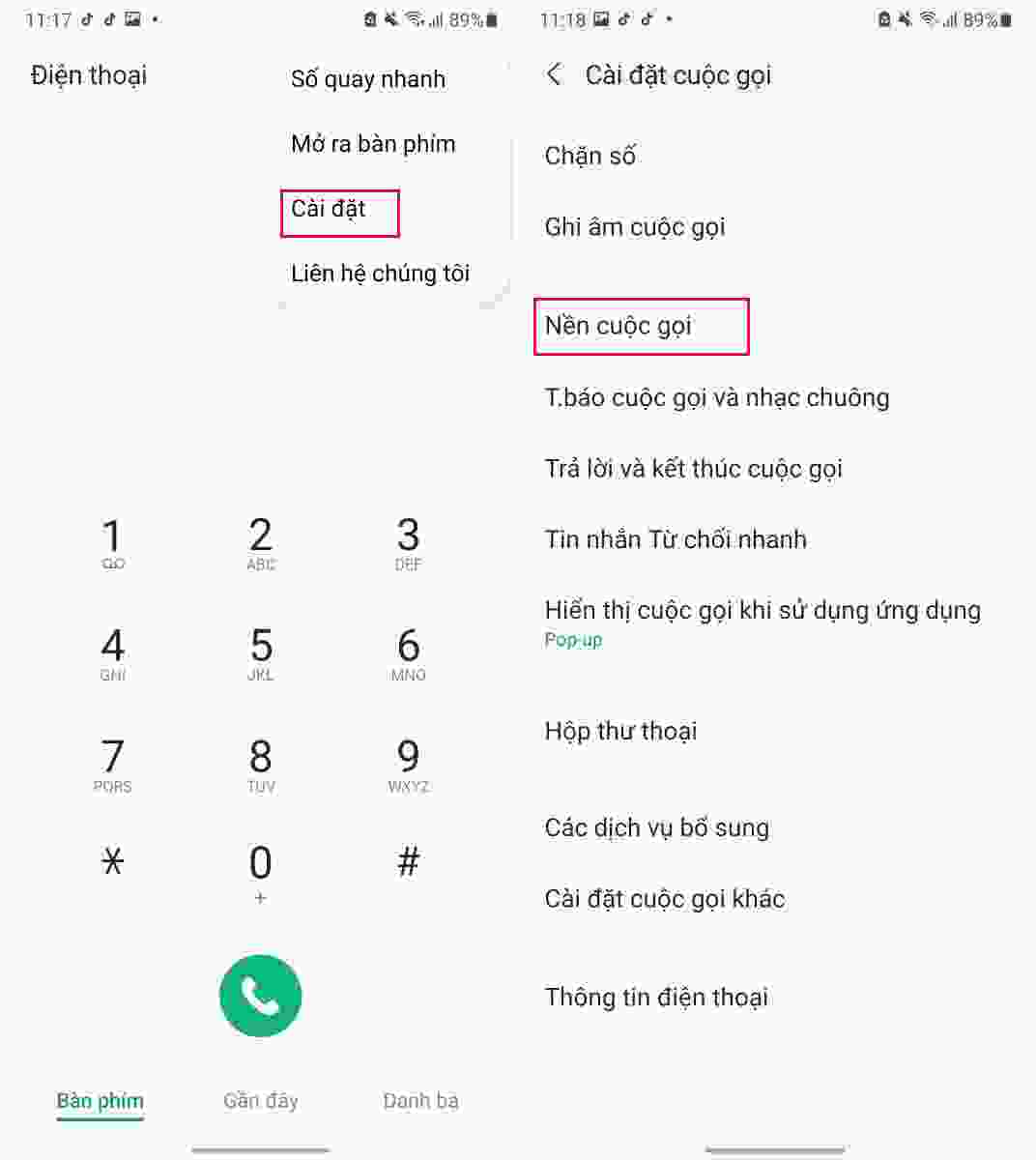 Cách đổi hình nền cuộc gọi trên Android 11 cho smartphone Samsung -  