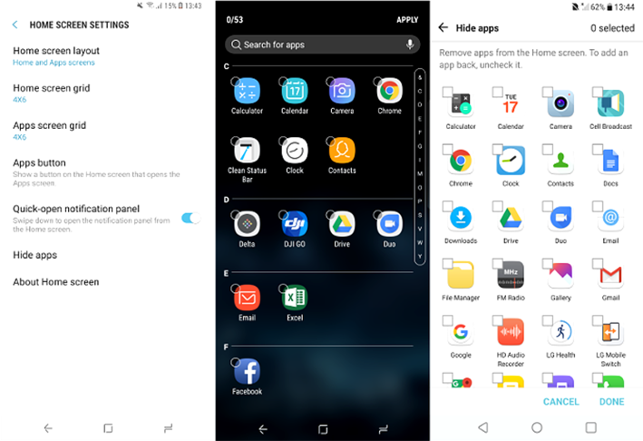 Cách ẩn ứng dụng trên màn hình điện thoại Android Samsung