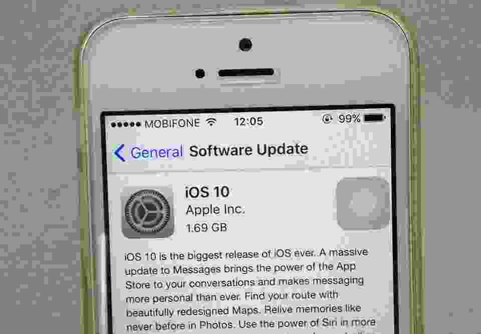 Hướng dẫn nâng cấp iOS 10 trên iPhone
