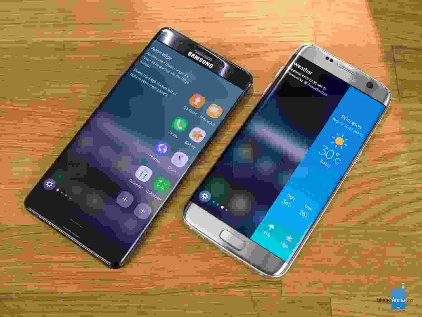 So sánh thiết kế Samsung Galaxy Note 7 và Galaxy S7 Edge 