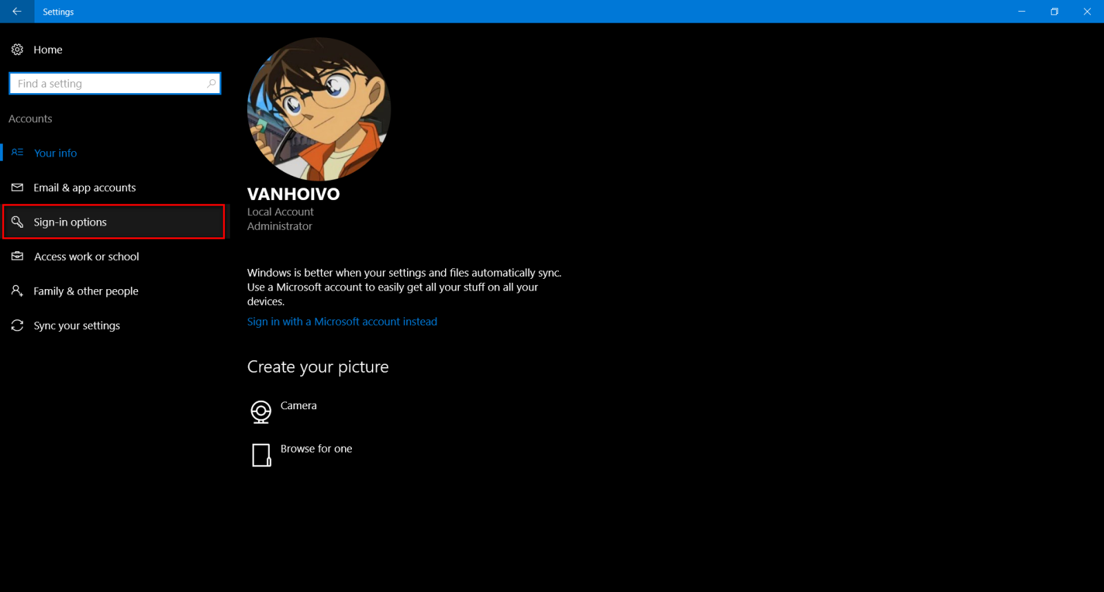 Mẹo đăng nhập Windows 10 bằng hình ảnh - Fptshop.com.vn