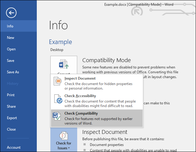 Top 61+ imagen office compatibility mode