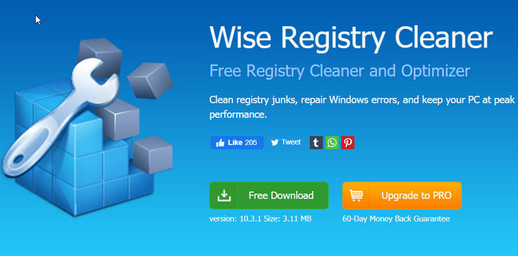 how to clean registry windows 10