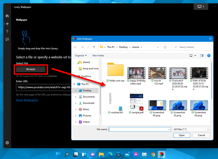 Cách cài đặt hình nền động cho máy tính trong Windows 11 