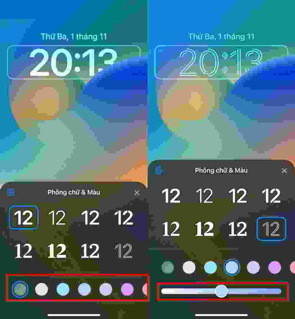 Với phiên bản iOS 16 mới nhất, người dùng có thể đổi kiểu dáng đồng hồ trên màn hình khoá để tạo ra một kiểu dáng lạ mắt, độc đáo. Tạo nên sự khác biệt với hình khoá iPhone của bạn, hãy xem hình ảnh liên quan để được hướng dẫn cụ thể và trải nghiệm tính năng này.