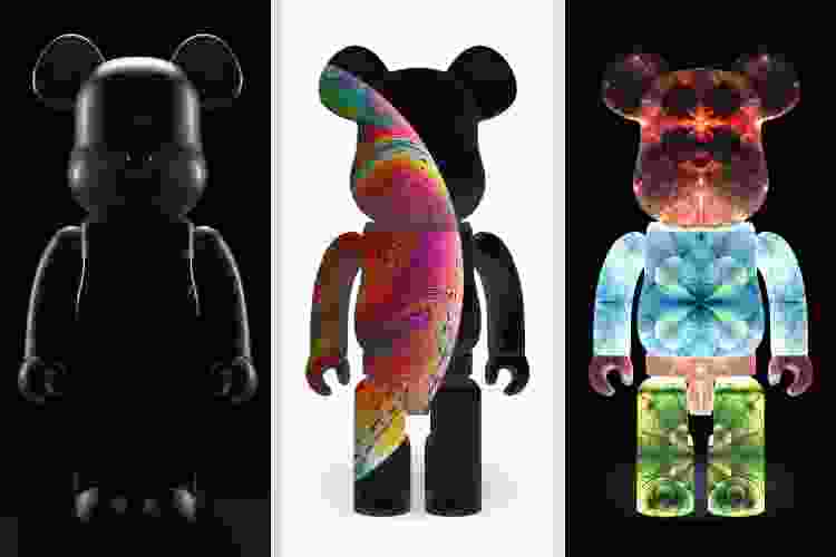 Tượng Gấu Bearbrick Ôm Khay Trang Trí Đồ Dùng  Nội thất Passion  đam mê  theo đuổi sự hiện đại