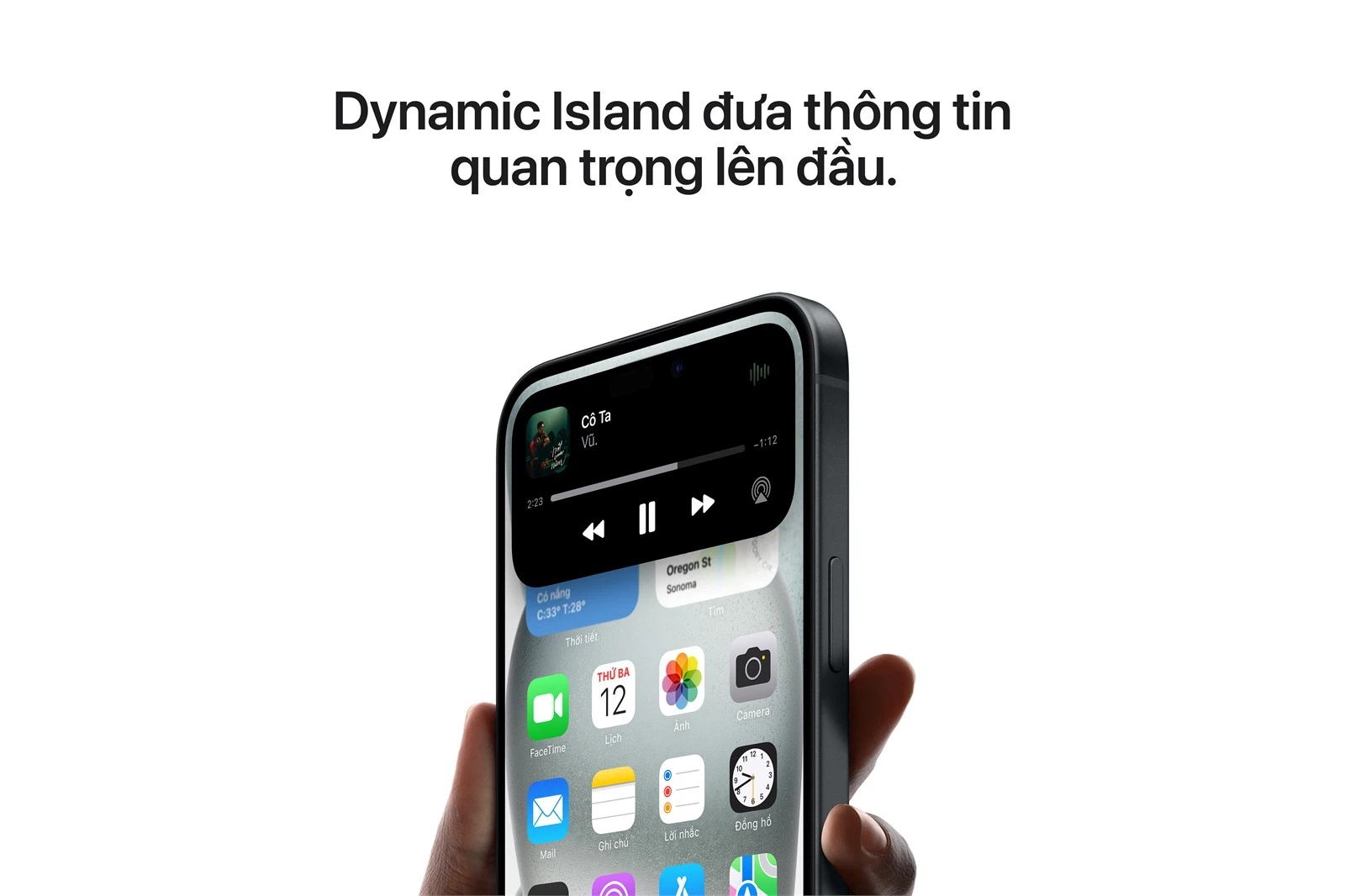 Trải nghiệm Dynamic Island độc đáo cùng iPhone 15
