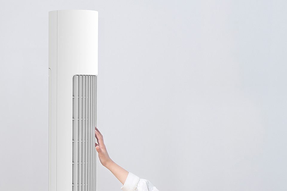 Quạt tháp Xiaomi Smart Tower Fan trang bị lưới bảo vệ an toàn
