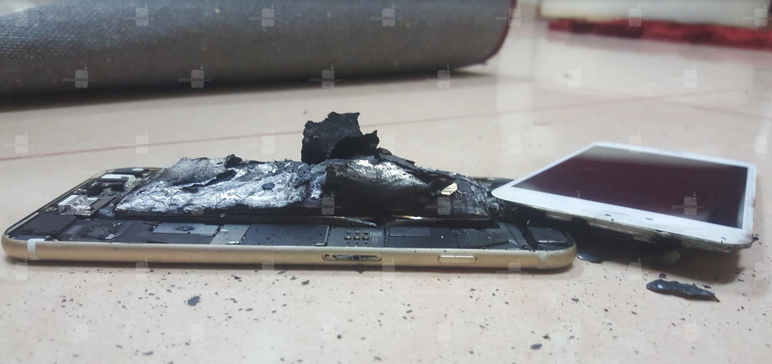 iPhone 6s bỗng dưng phát nổ khi đang sạc pin