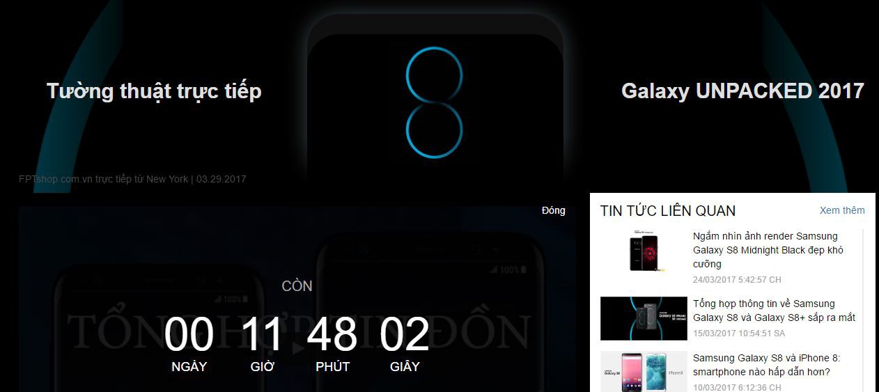 Đây là cách xem tường thuật trực tiếp sự kiện ra mắt Galaxy S8 bằng tiếng Việt