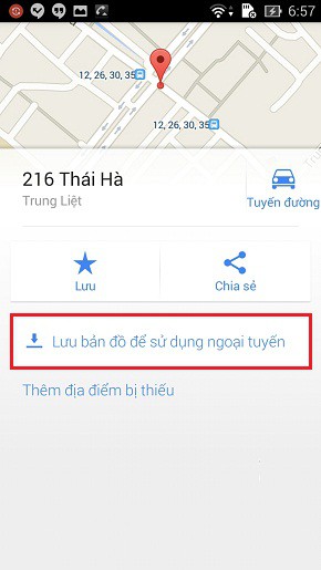 Sử dụng Google Maps khi không thể kết nối internet