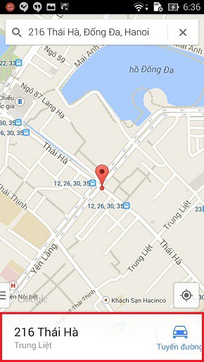 Chia sẻ vị trí hiện tại qua Google Maps