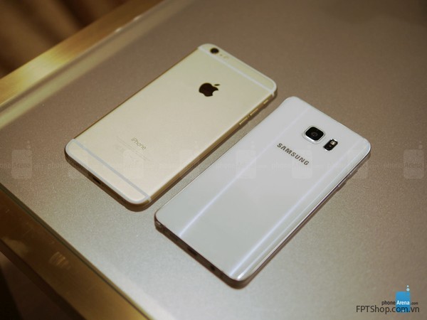 Samsung Galaxy Note 5 với iPhone 6 Plus