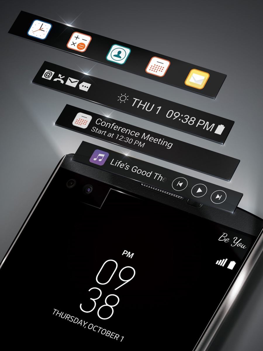 LG V10 ra mắt với 2 màn hình, camera selfie kép và RAM 4GB 5