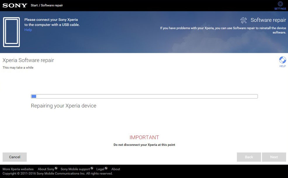 Hướng dẫn cập nhật và sửa lỗi phần mềm cho smartphone Sony 09