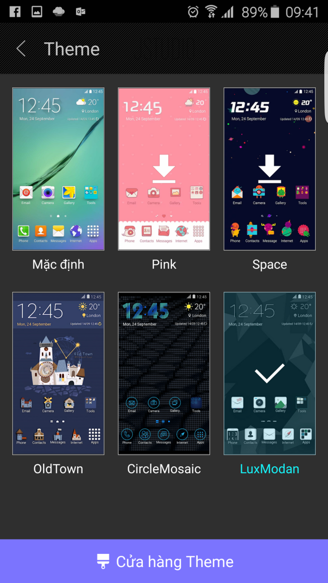 7 Theme tuyệt đẹp cho Samsung Galaxy Note 5, Galaxy S6 và A Series