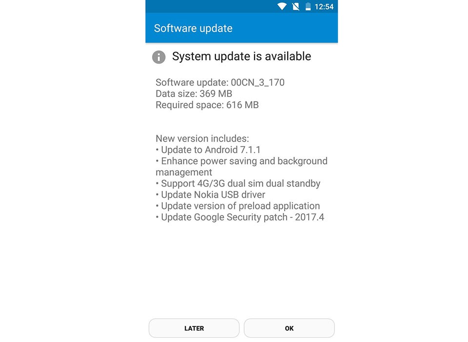 Nokia 6 bắt đầu được cập nhật Android 7.1.1 Nougat