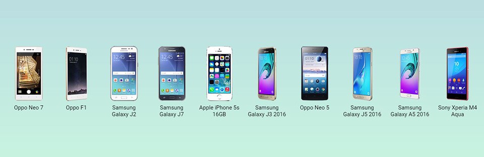 10 smartphone bán chạy nhất Việt Nam nửa đầu năm 2016