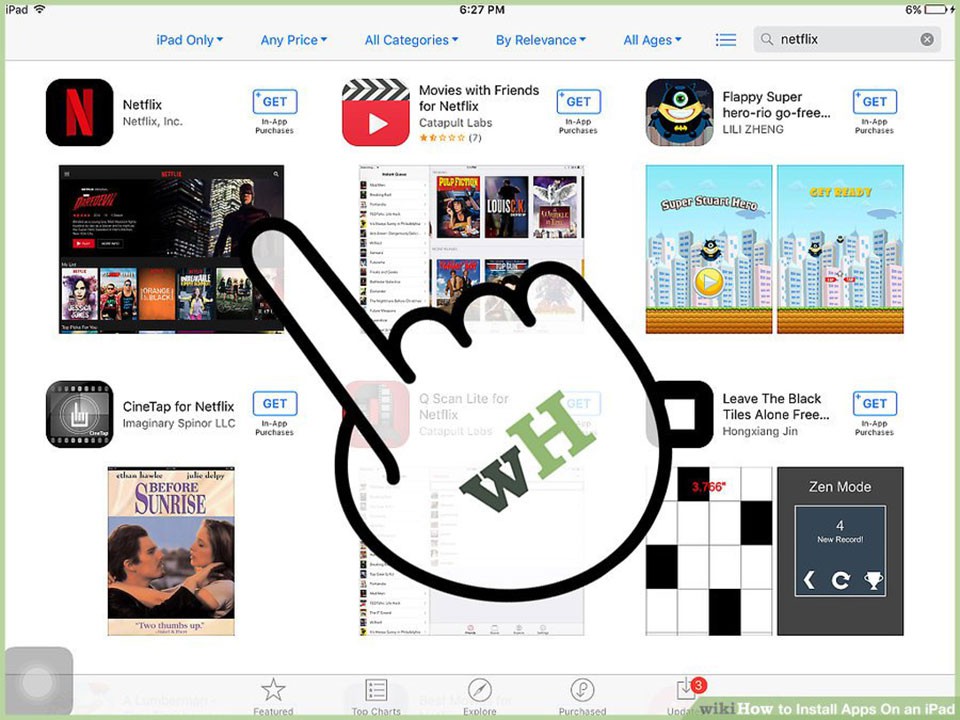 Hướng dẫn tải ứng dụng trên iPad