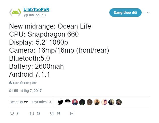 Lộ smartphone HTC Ocean Life có tính năng Edge Sense