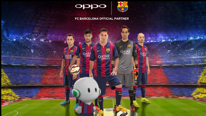 OPPO trở thành nhà tài trợ mới của câu lạc bộ Barca