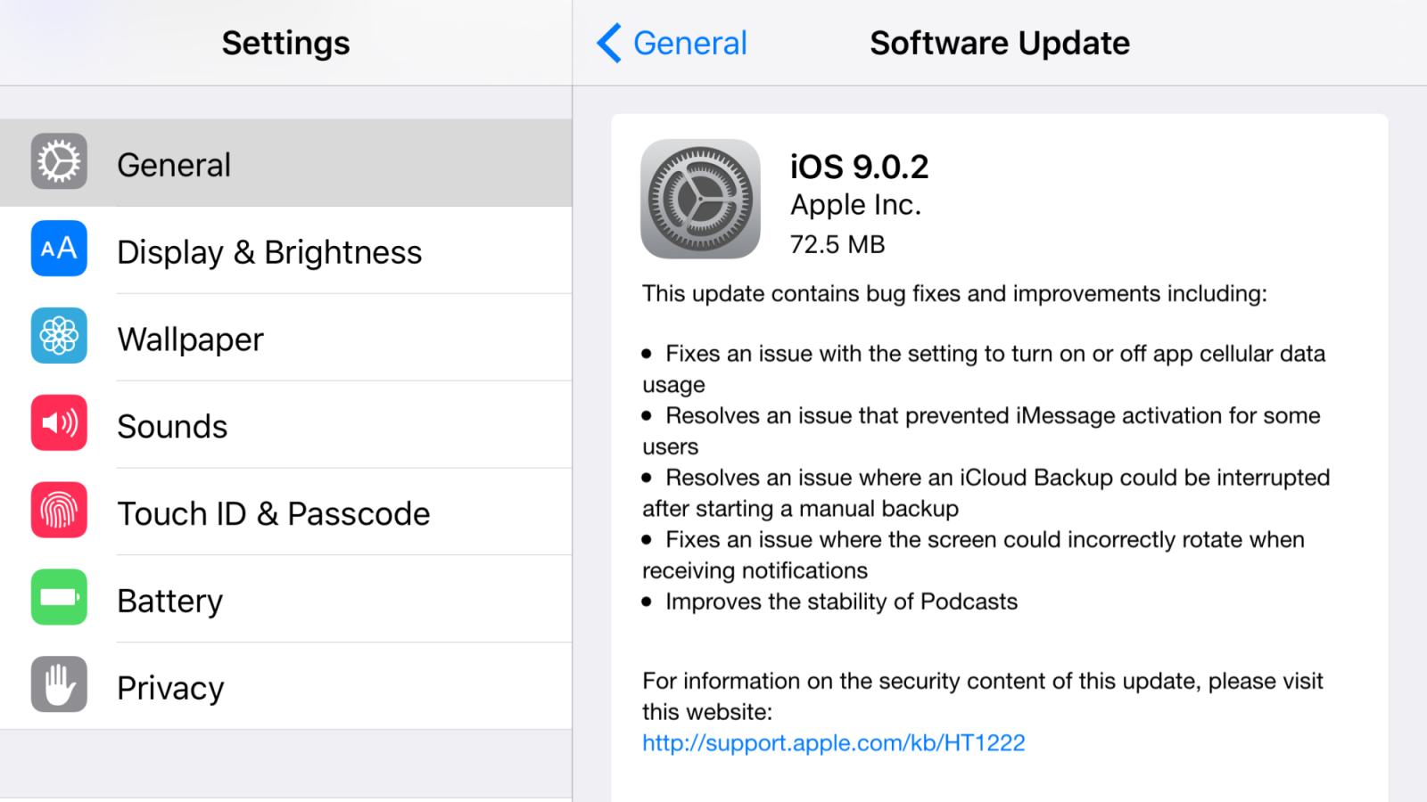 Sửa lỗi iMessage, iCloud với bản cập nhật iOS 9.0.2 2
