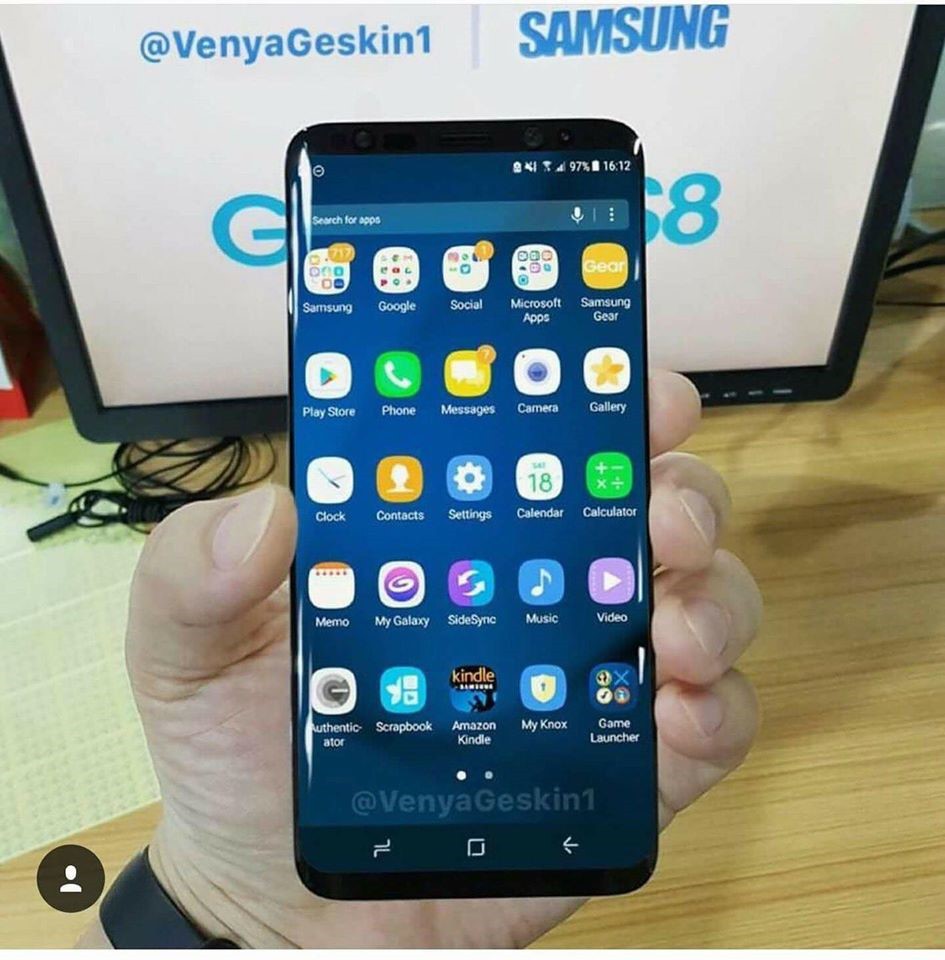 Lộ ảnh thực tế Galaxy S8 trước thềm sự kiện MWC 2017