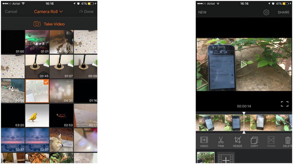 Cắt/crop video trên iPhone bằng ứng dụng Video Editor App