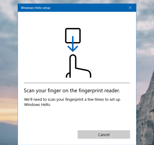Hướng dẫn cách cài đặt bảo mật vân tay trên Windows 10 - Bước 3