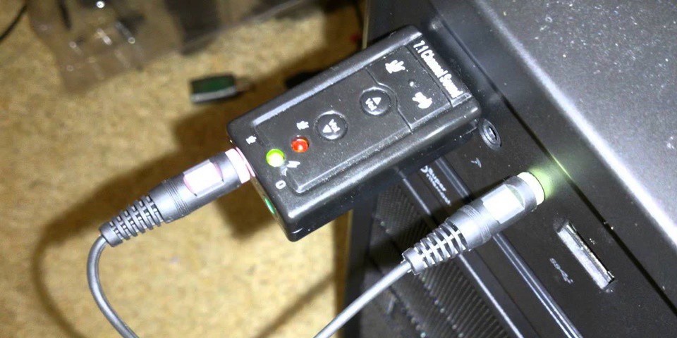 Hình ảnh thực tế của USB Sound Card