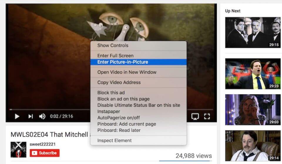 Hướng dẫn xem video Picture-in-Picture trên macOS Sierra