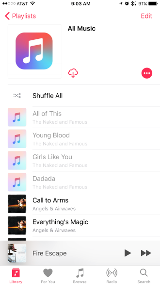 Hướng dẫn sử dụng iTunes để tải toàn bộ thư viện nhạc xuống iPhone hoặc iPad 4
