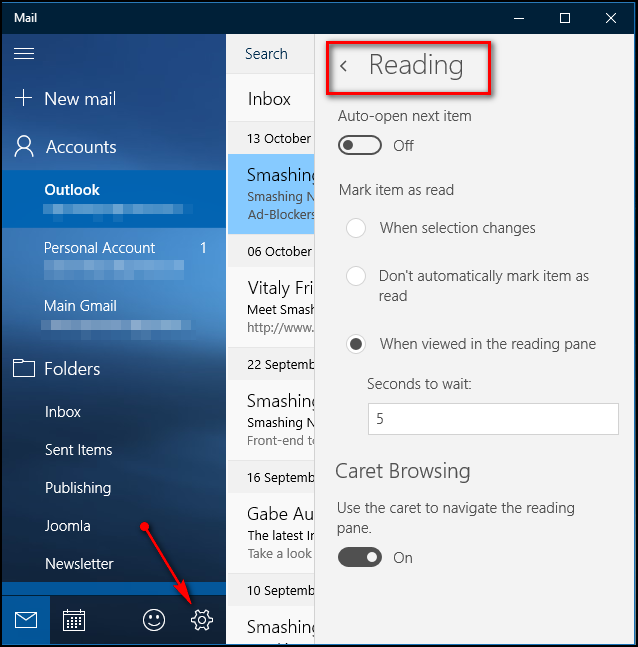 Hướng dẫn sử dụng ứng Mail trên Windows 10 4