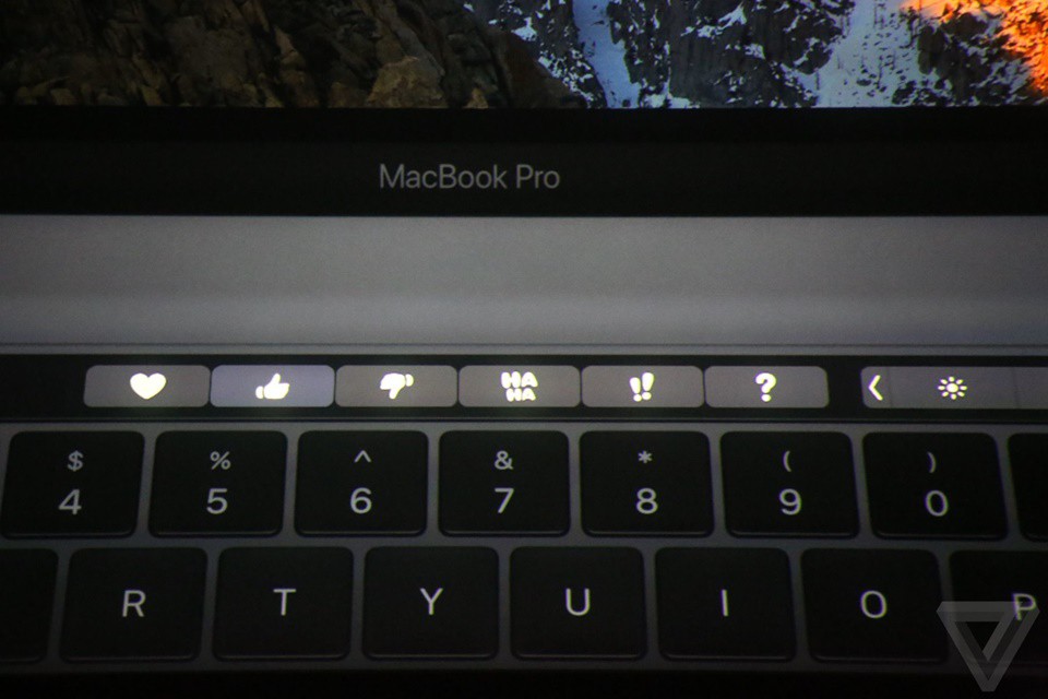 Touch Bar của Macbook Pro mới 15