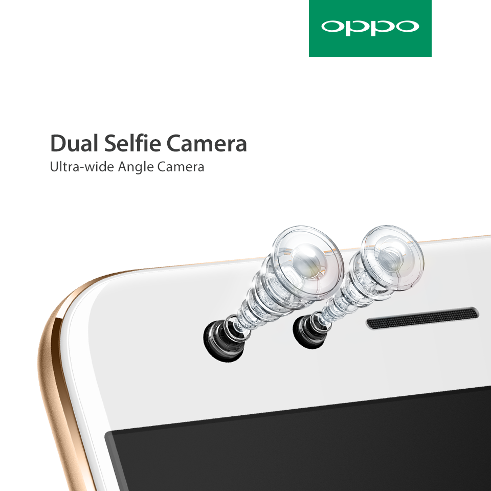 OPPO F3 Chuyên gia selfie, camera selfie kép góc rộng