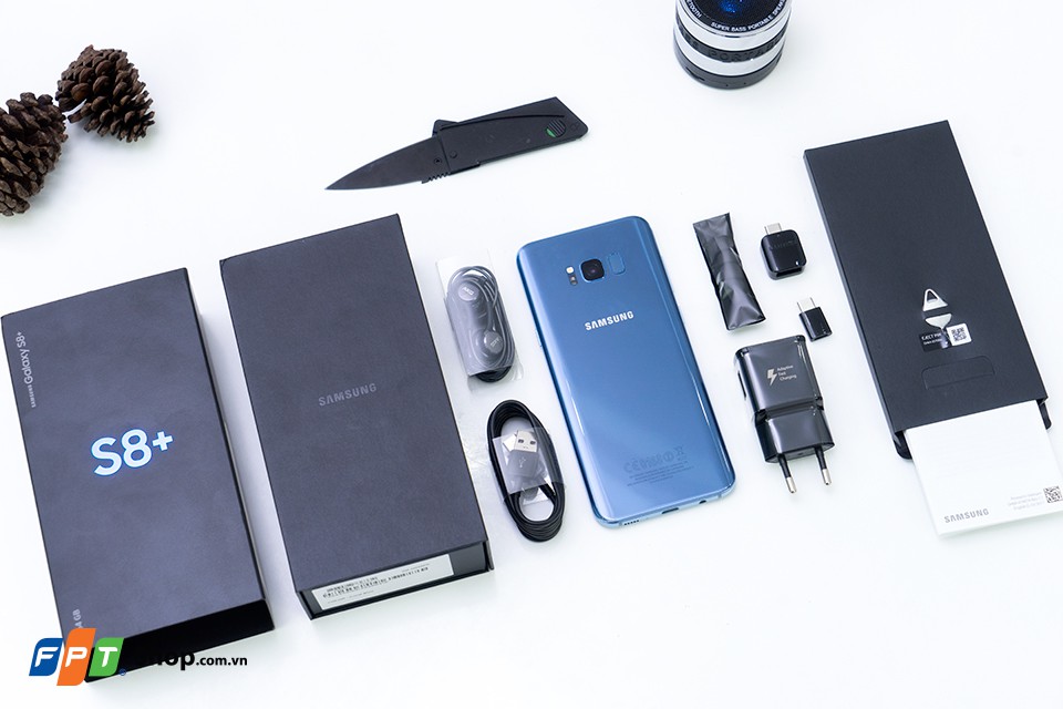 Đập hộp, trên tay Samsung Galaxy S8 Plus Blue Coral (Ảnh 20)