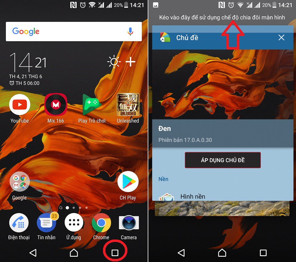 Sử dụng hai ứng dụng trên một màn hình Android 7.0