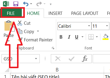 Chuyển Excel sang PDF 