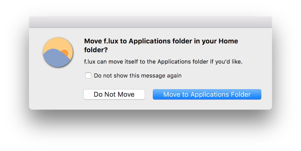Nhấn vào nút Move to Applications Folder