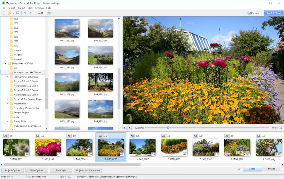 Phần mềm ghép ảnh PicturesToExe