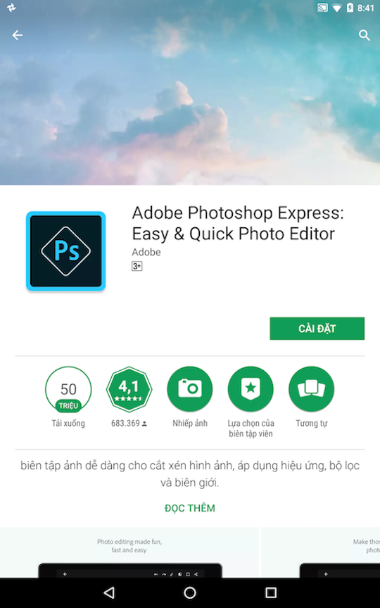 Cách dùng ứng dụng Photoshop Express trên smartphone - 