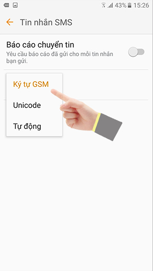 Samsung galaxy J7 prime Không gửi được tin nhắn SMS