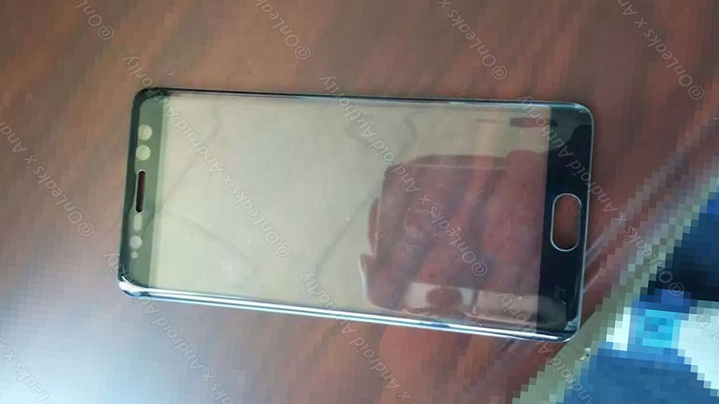 Rò rỉ ảnh mặt trước Galaxy Note 7 với cảm biến võng mạc