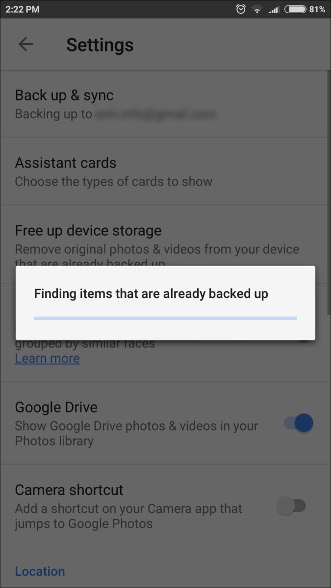  Giải phóng bộ nhớ Android bằng Google Photos với một lần nhấn