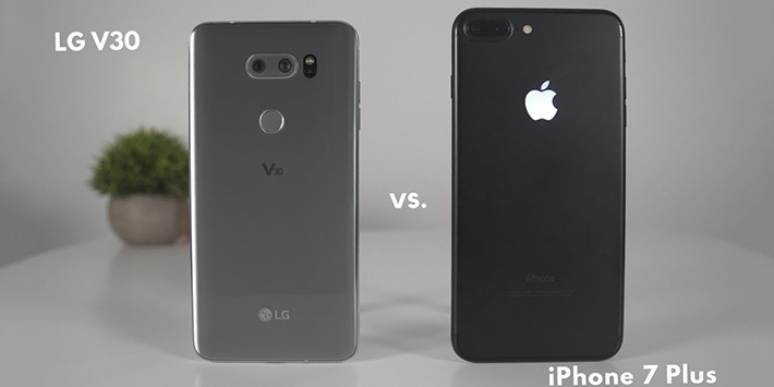 So sánh LG V30 và iPhone 7 Plus