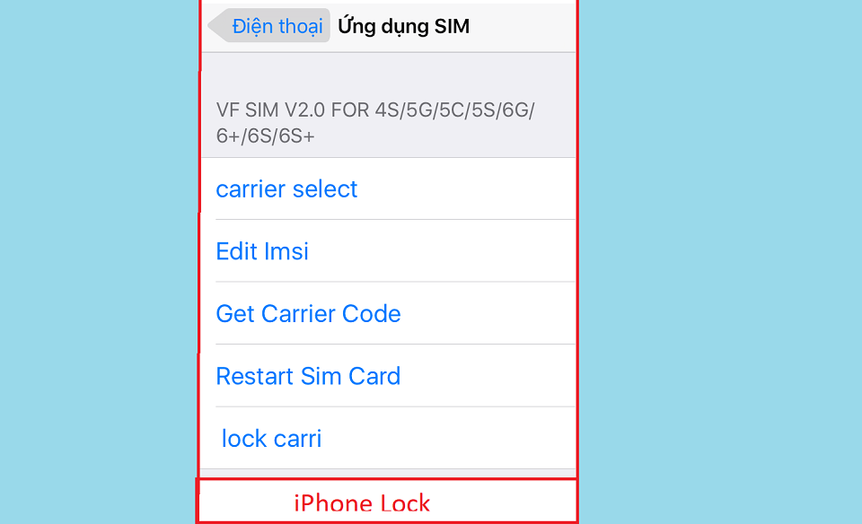 Nhận biết iPhone Lock