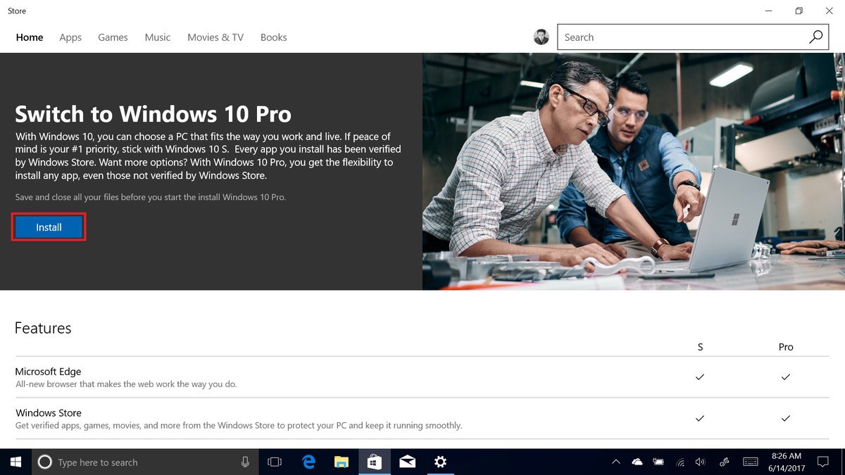 Cách nâng cấp Windows 10 S lên phiên bản Pro - Ảnh 6