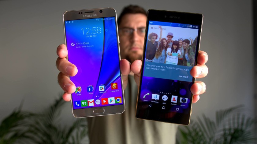 Galaxy Note 5 và Xperia Z5 Premium