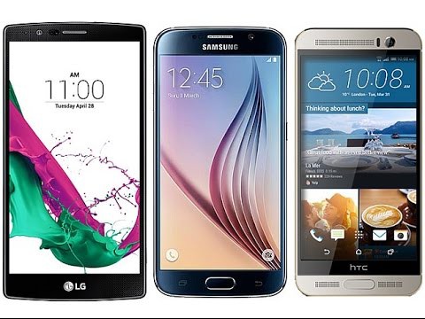 Màn hình LG G4 và Samsung Galaxy S6 và HTC One M9 Plus