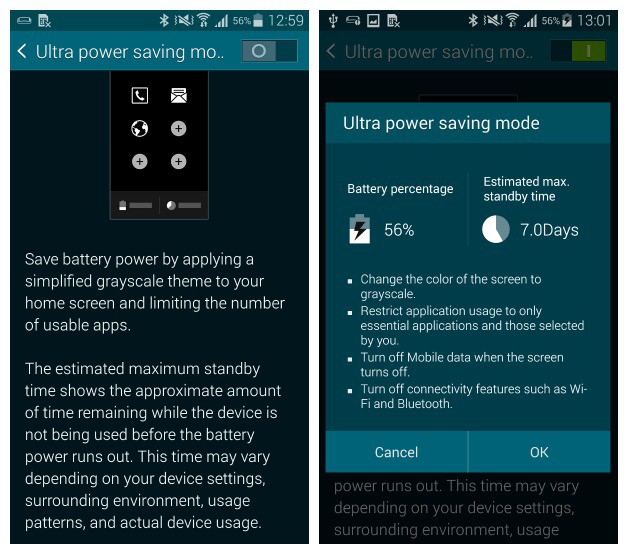 Cài đặt chế độ tiết kiệm pin trên Samsung Galaxy Note 4